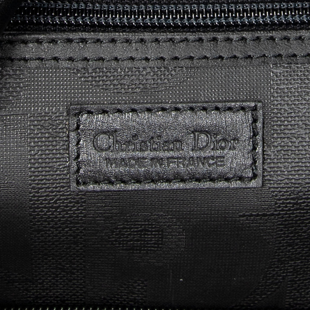 Travel Bag Vintage Medium Travel Boston Black Diorissimo Coated Canvas