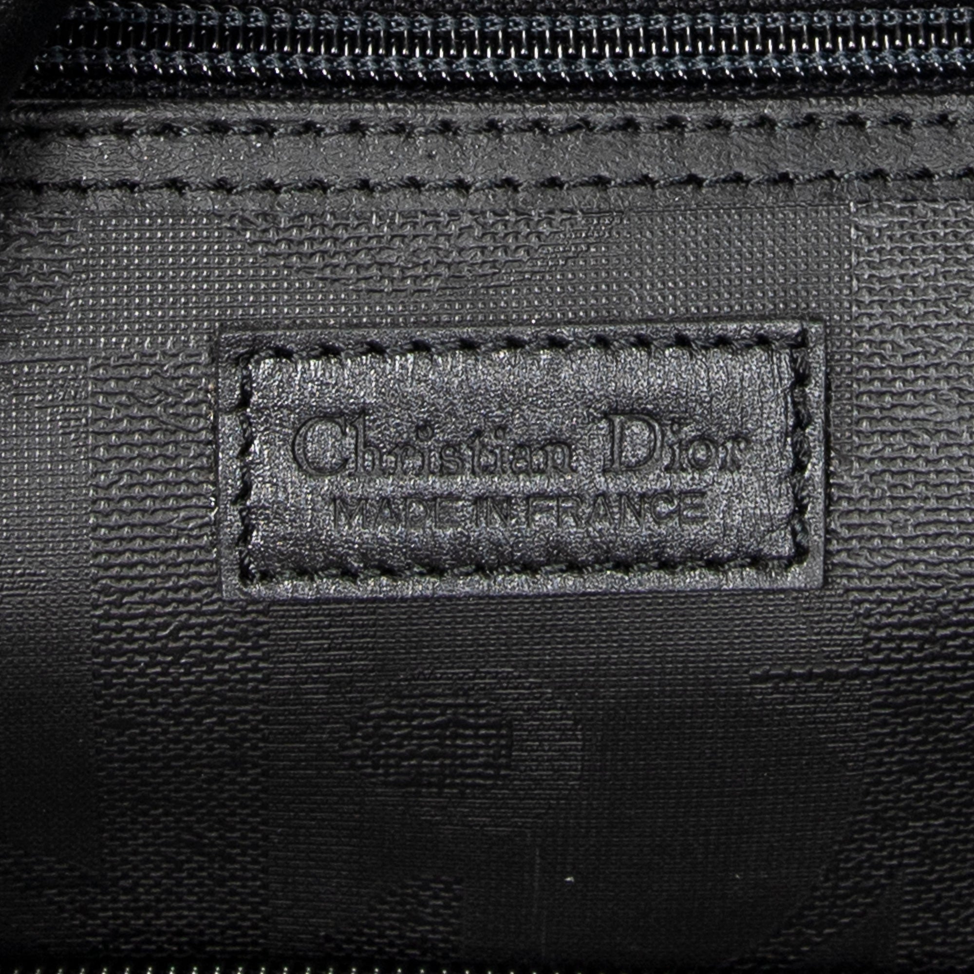 Travel Bag Vintage Medium Travel Boston Black Diorissimo Coated Canvas