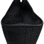 Shoulder Bag Triple Strand Tote Black Zucchino Canvas