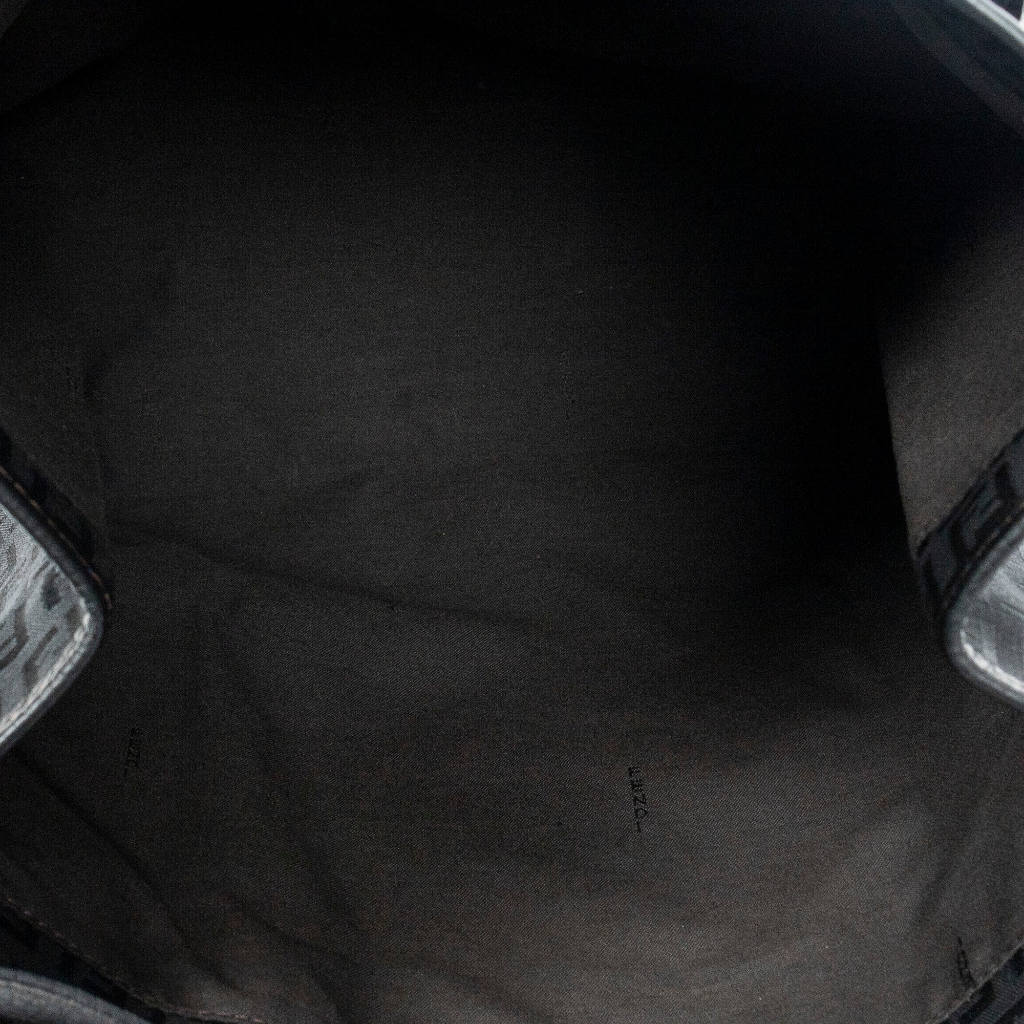 Shoulder Bag Triple Strand Tote Black Zucchino Canvas