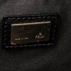 Shoulder Bag Triple Strand Tote Black Zucchino Canvas