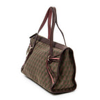 Shoulder Bag Triple Strand Boston Olive Green Zucchino Canvas