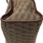 Shoulder Bag Triple Strand Boston Olive Green Zucchino Canvas