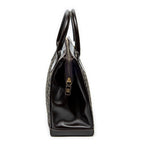 Shoulder Bag Frame Zip Tote Beige Zucca Canvas