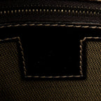 Shoulder Bag Frame Zip Tote Beige Zucca Canvas