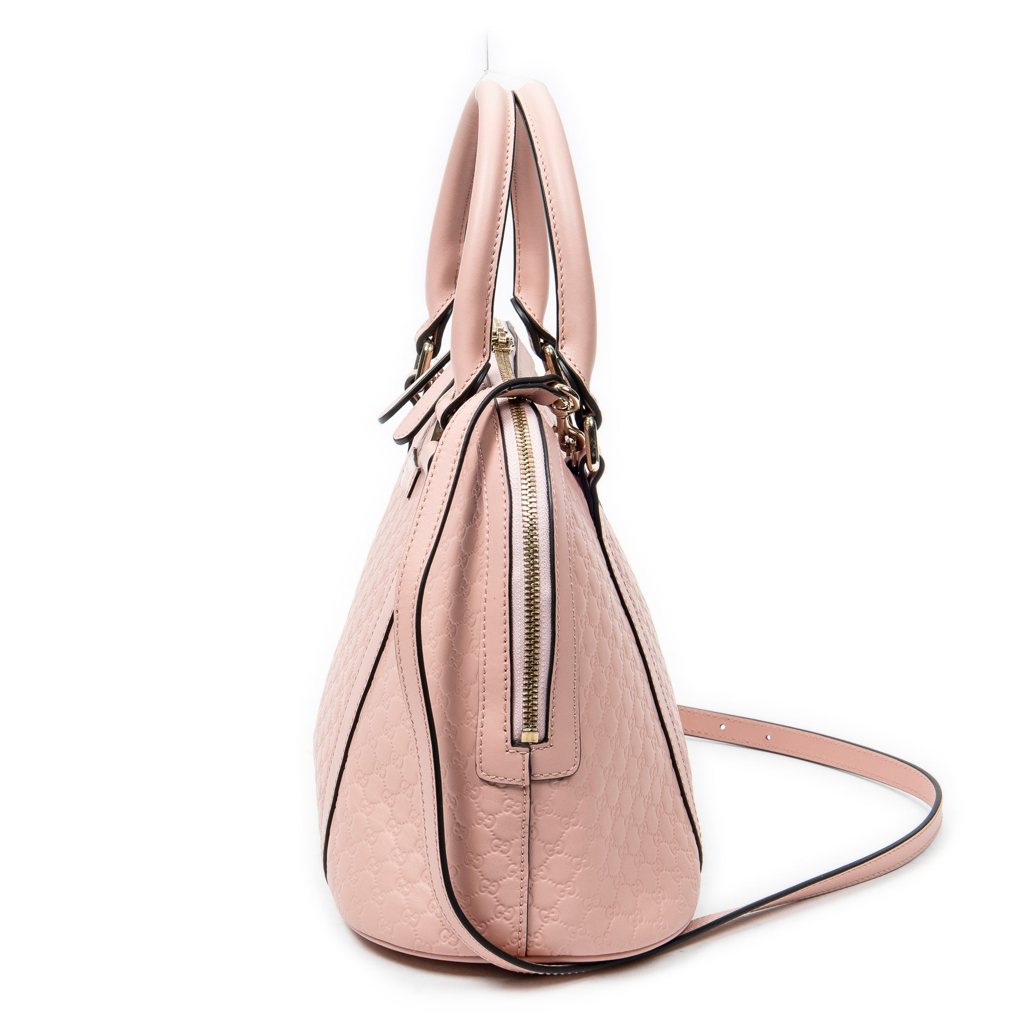 Shoulder Bag Medium Dome Tote Pink Microguccissima Leather
