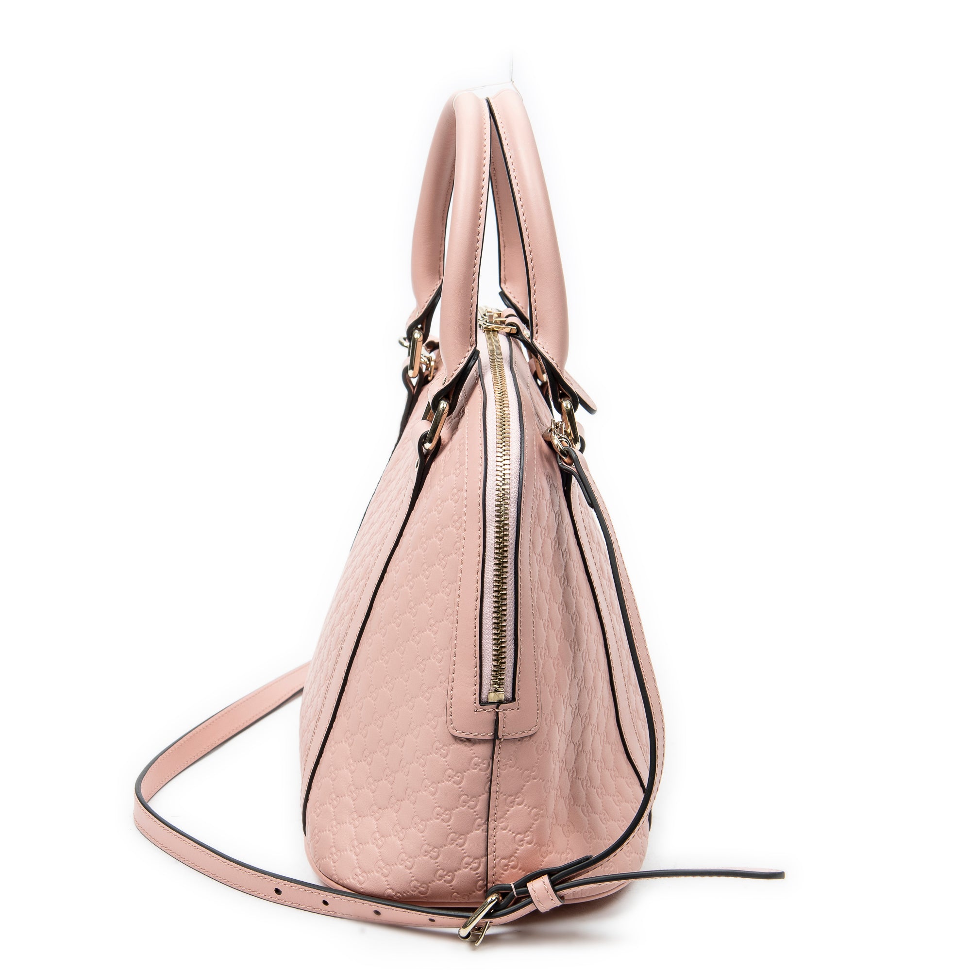 Shoulder Bag Medium Dome Tote Pink Microguccissima Leather