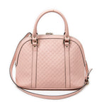 Shoulder Bag Medium Dome Tote Pink Microguccissima Leather