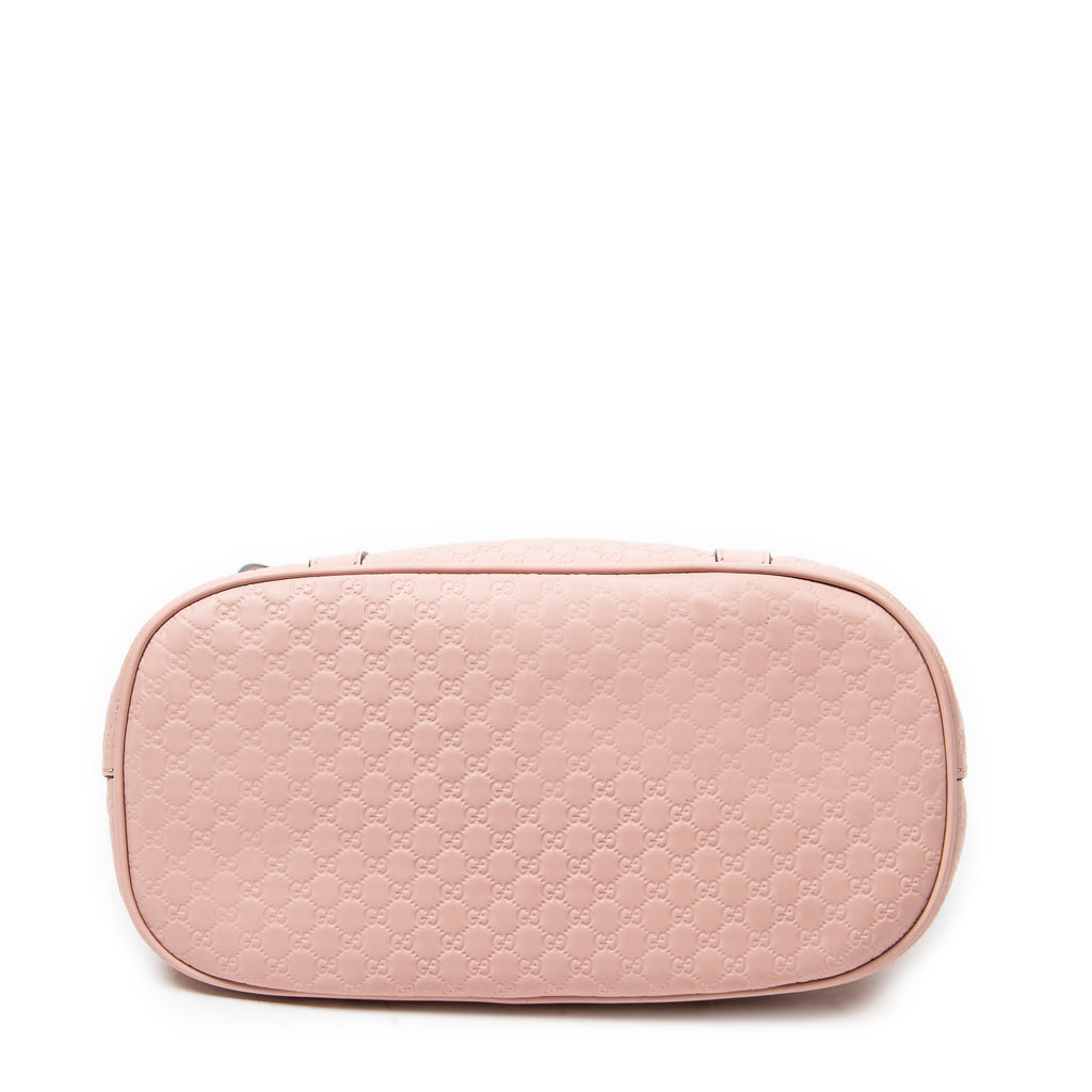 Bolso de Hombro Mediano Dome Tote Piel Microguccissima Rosa