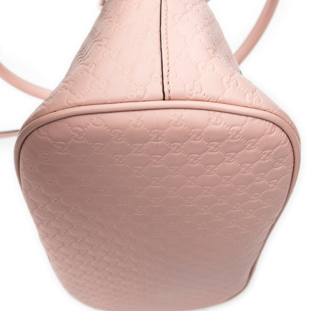 Bolso de Hombro Mediano Dome Tote Piel Microguccissima Rosa