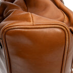 Backpack Large Bamboo Backpack Brown Smooth Leather