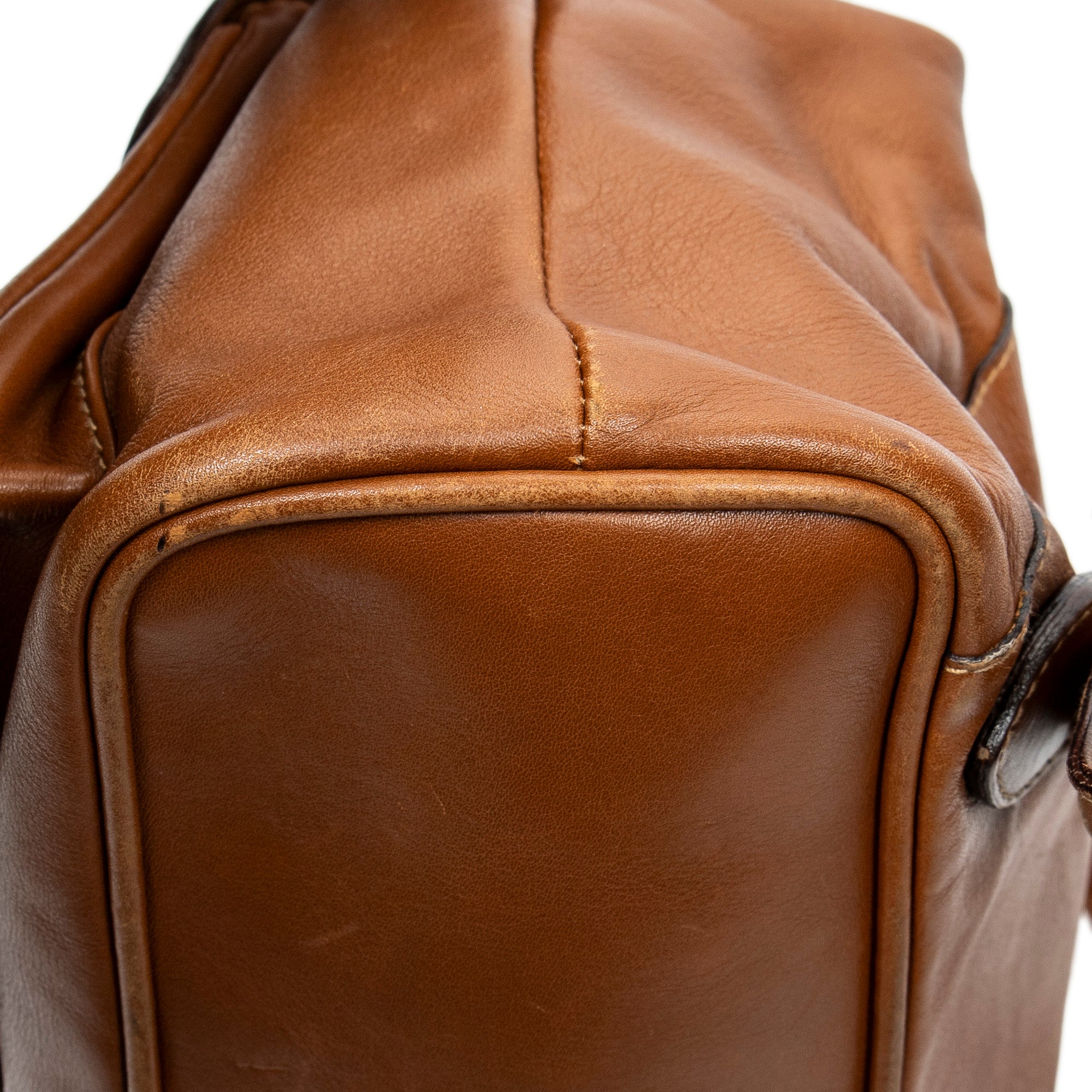 Backpack Large Bamboo Backpack Brown Smooth Leather