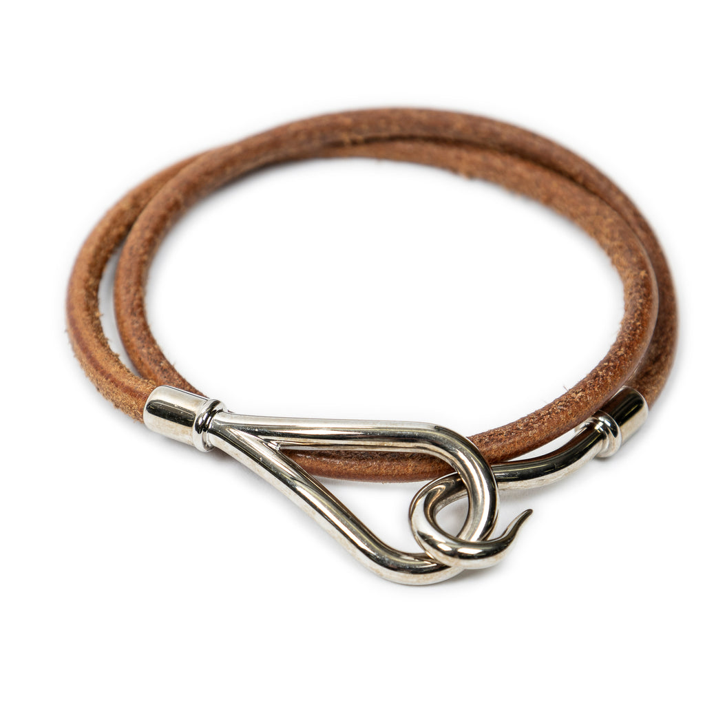 Hermès - Bracelet double tour Jumbo Hook - Marron