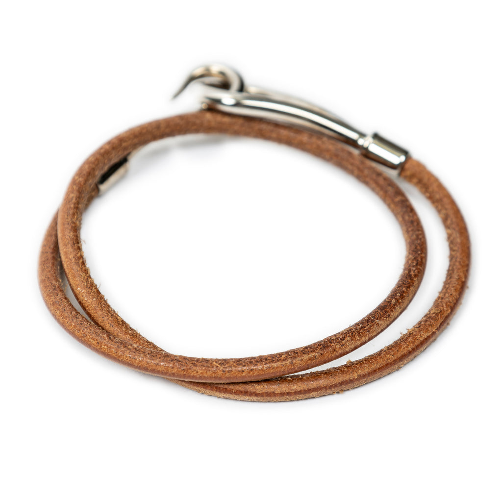 Hermès - Bracelet double tour Jumbo Hook - Marron
