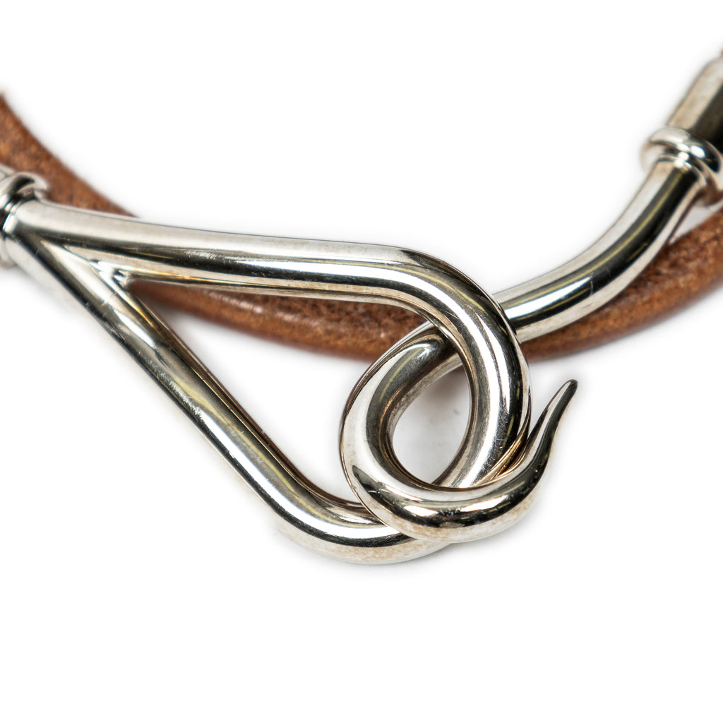 Hermès - Bracelet double tour Jumbo Hook - Marron