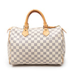 Handbag Speedy 30 Ivory Damier Azur