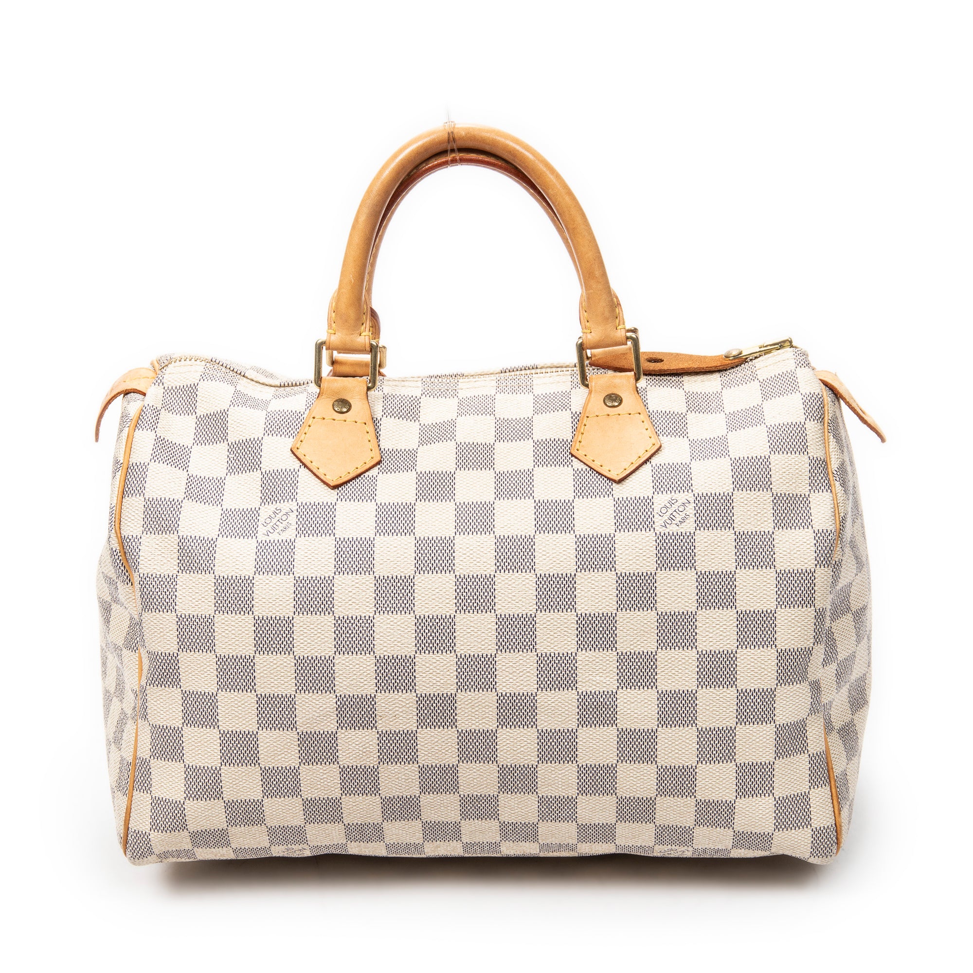 Handbag Speedy 30 Ivory Damier Azur