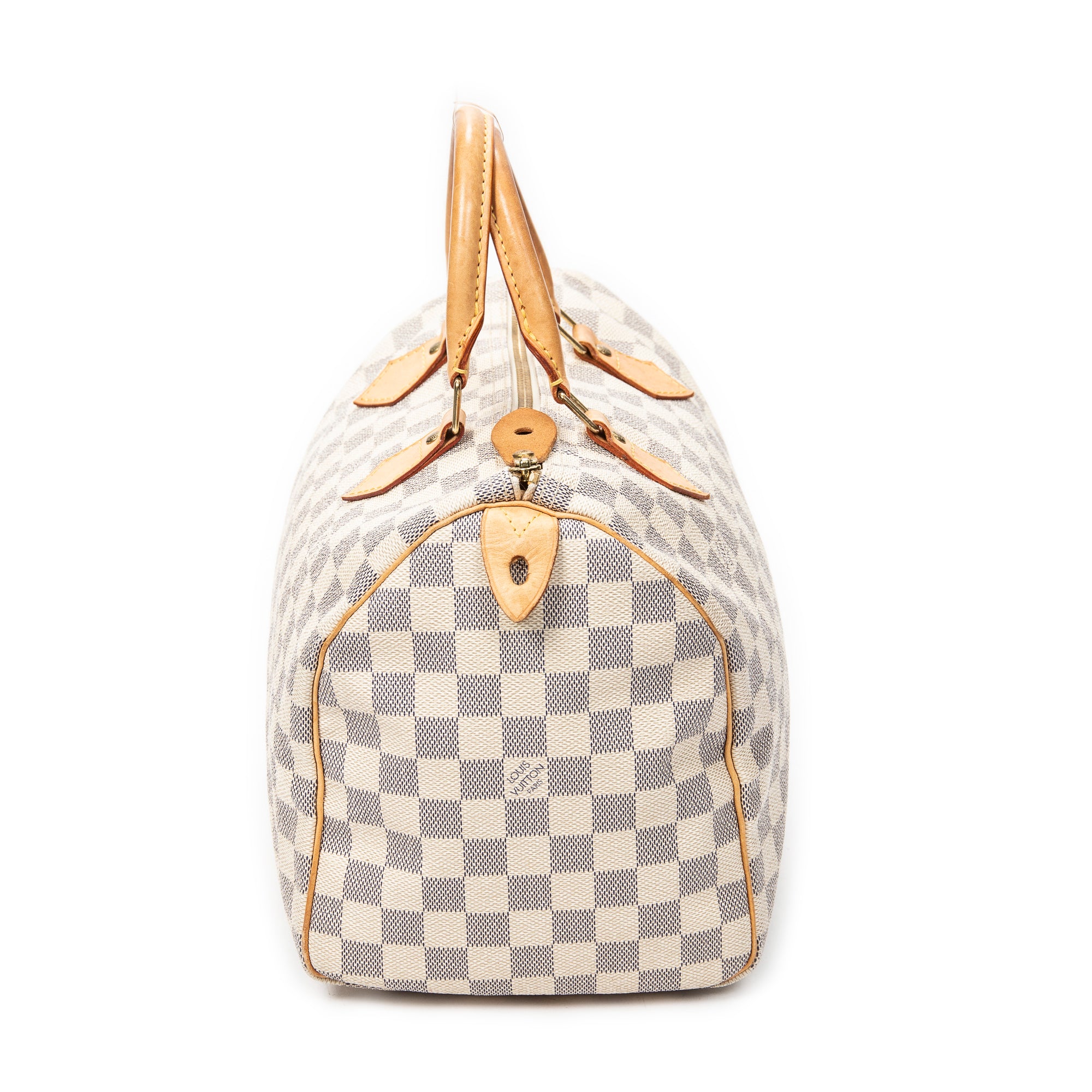 Handbag Speedy 30 Ivory Damier Azur