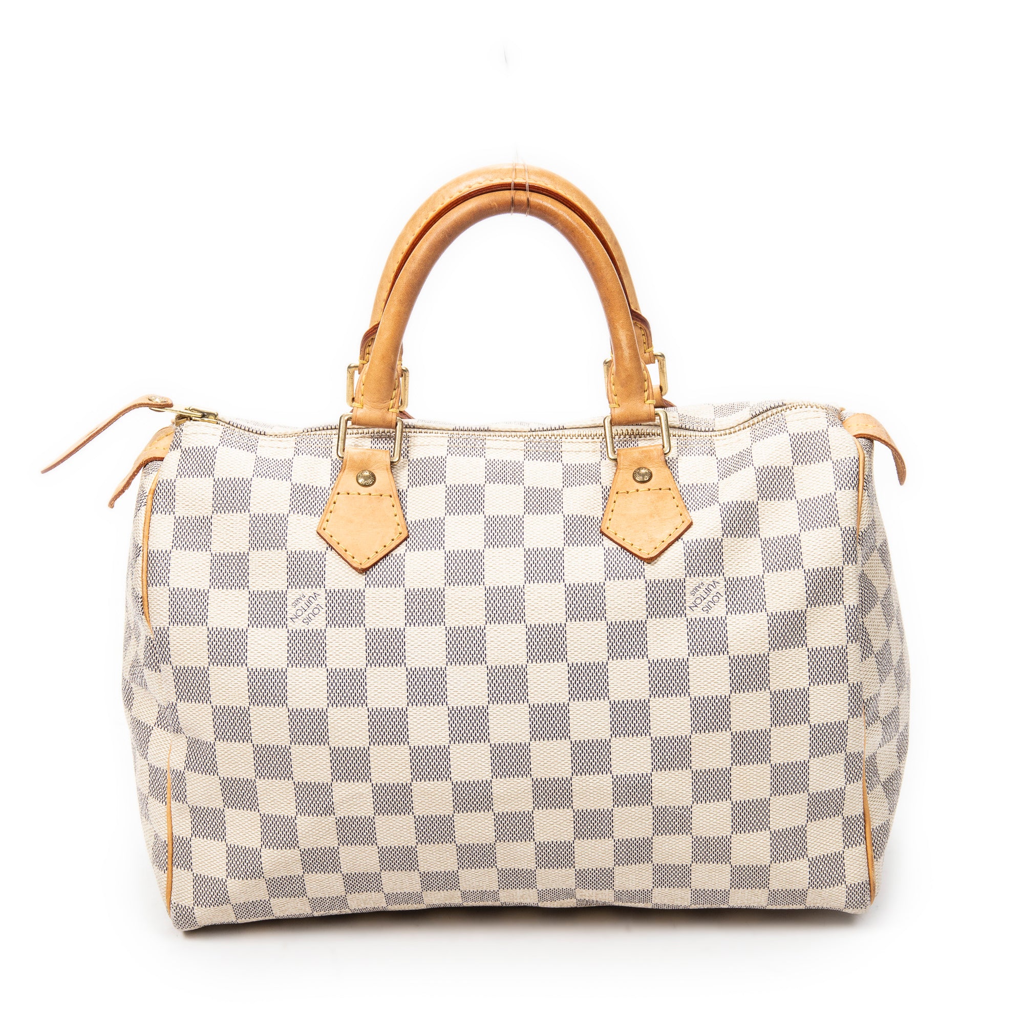 Handbag Speedy 30 Ivory Damier Azur