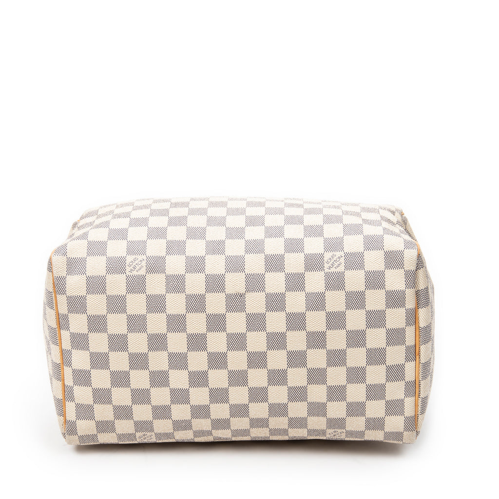 Handbag Speedy 30 Ivory Damier Azur