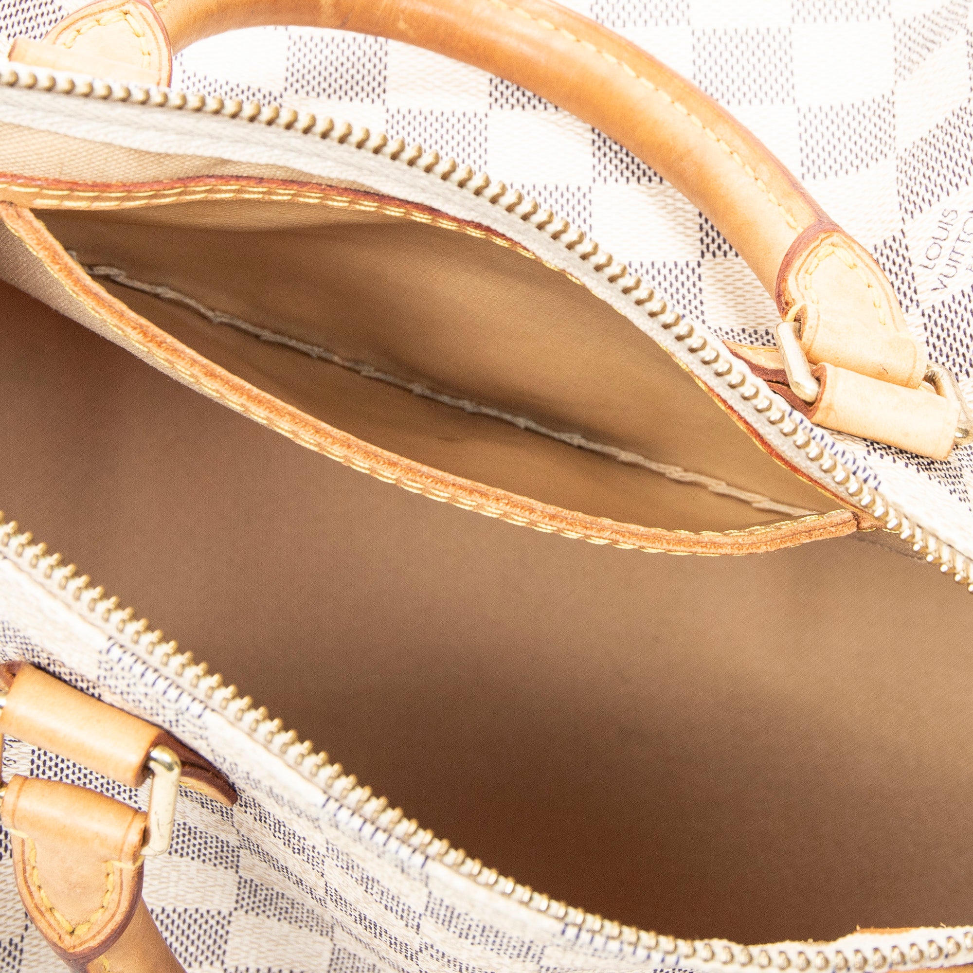 Handbag Speedy 30 Ivory Damier Azur