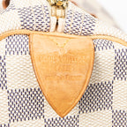 Handbag Speedy 30 Ivory Damier Azur