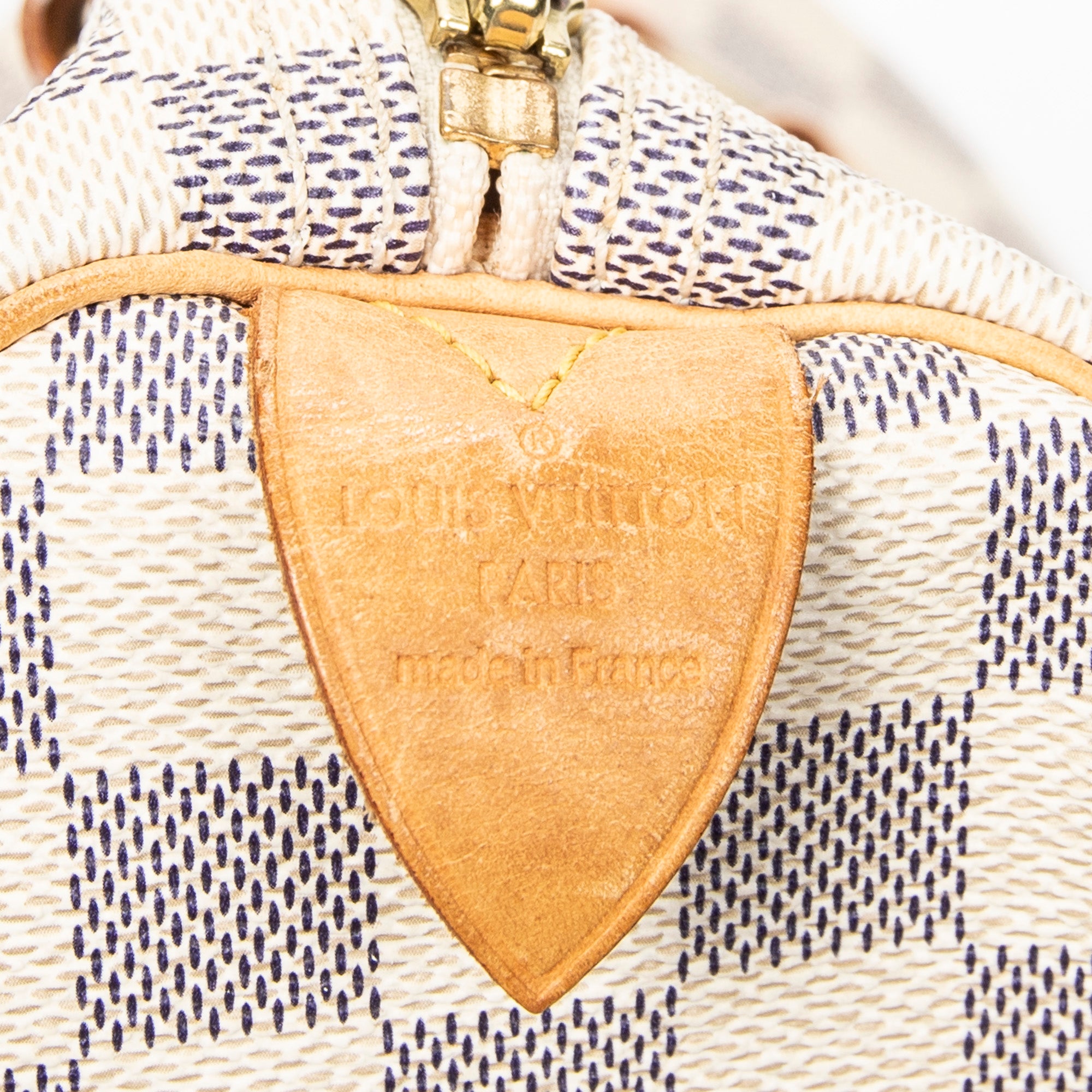 Handbag Speedy 30 Ivory Damier Azur