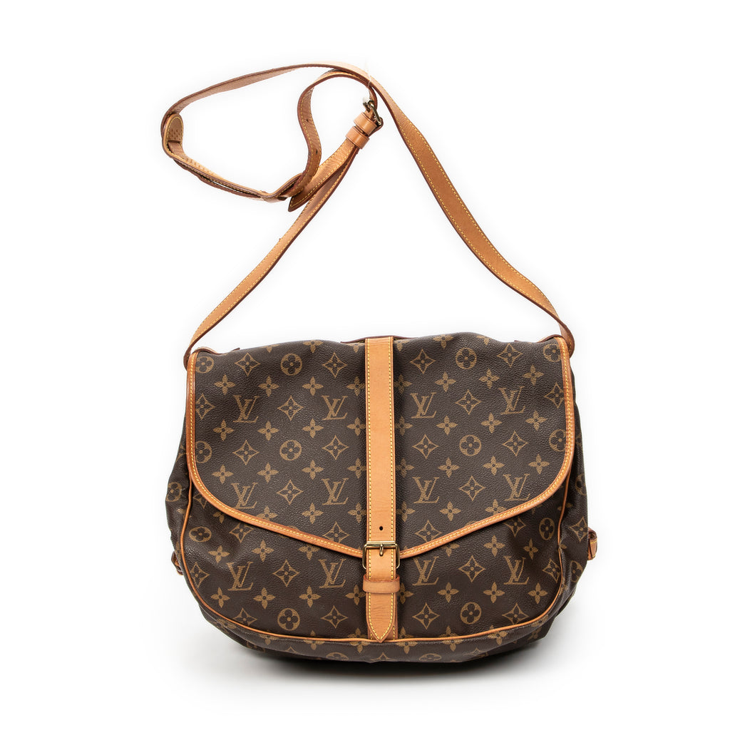 Shoulder Bag Saumur GM Brown Monogram Canvas