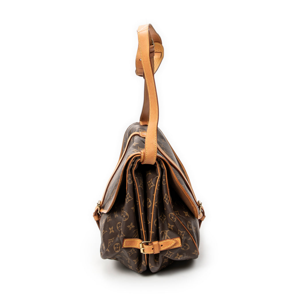 Shoulder Bag Saumur GM Brown Monogram Canvas