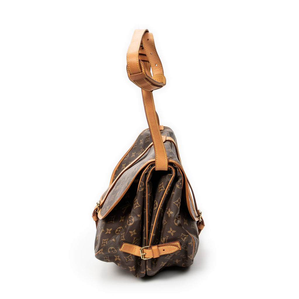 Shoulder Bag Saumur GM Brown Monogram Canvas