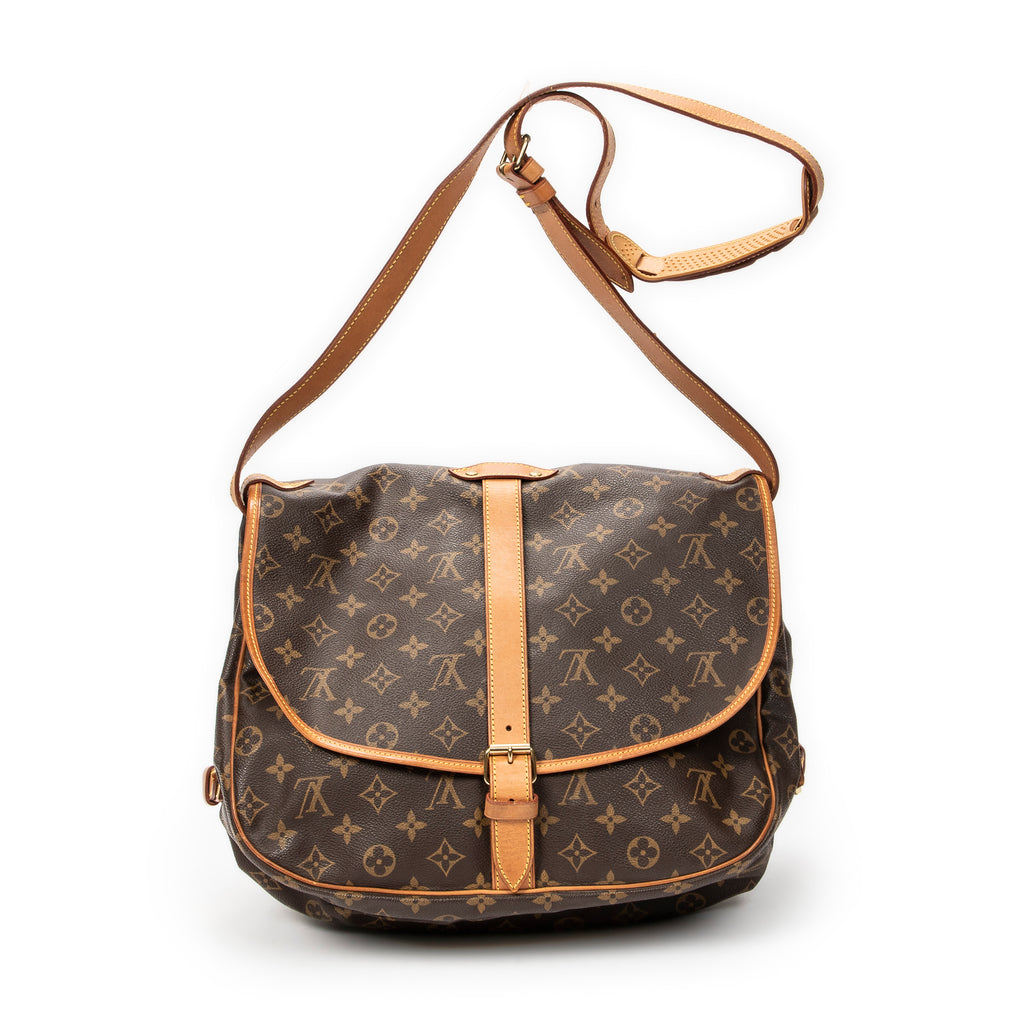 Shoulder Bag Saumur GM Brown Monogram Canvas
