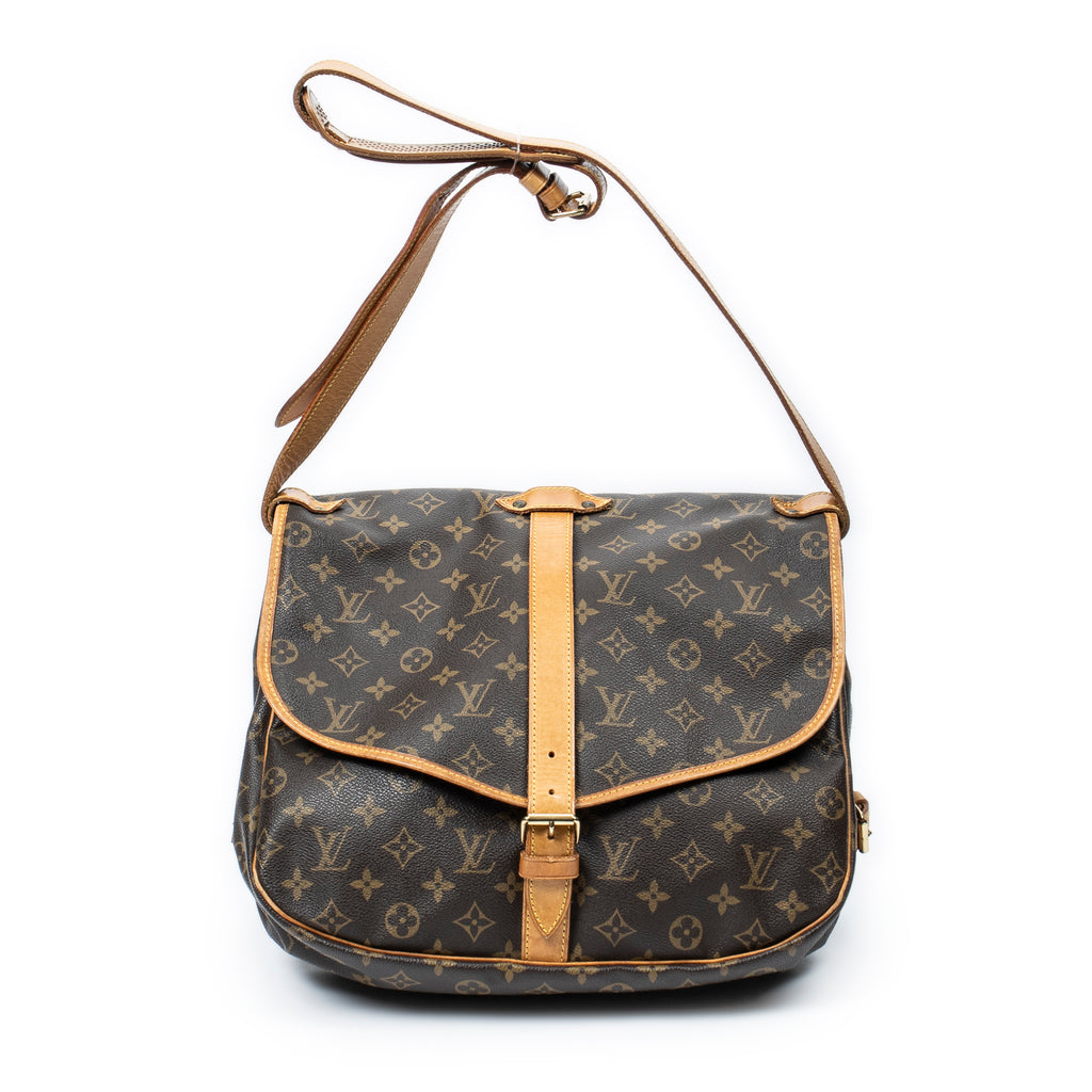 Shoulder Bag Saumur GM Brown Monogram Canvas
