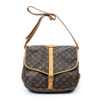 Shoulder Bag Saumur GM Brown Monogram Canvas