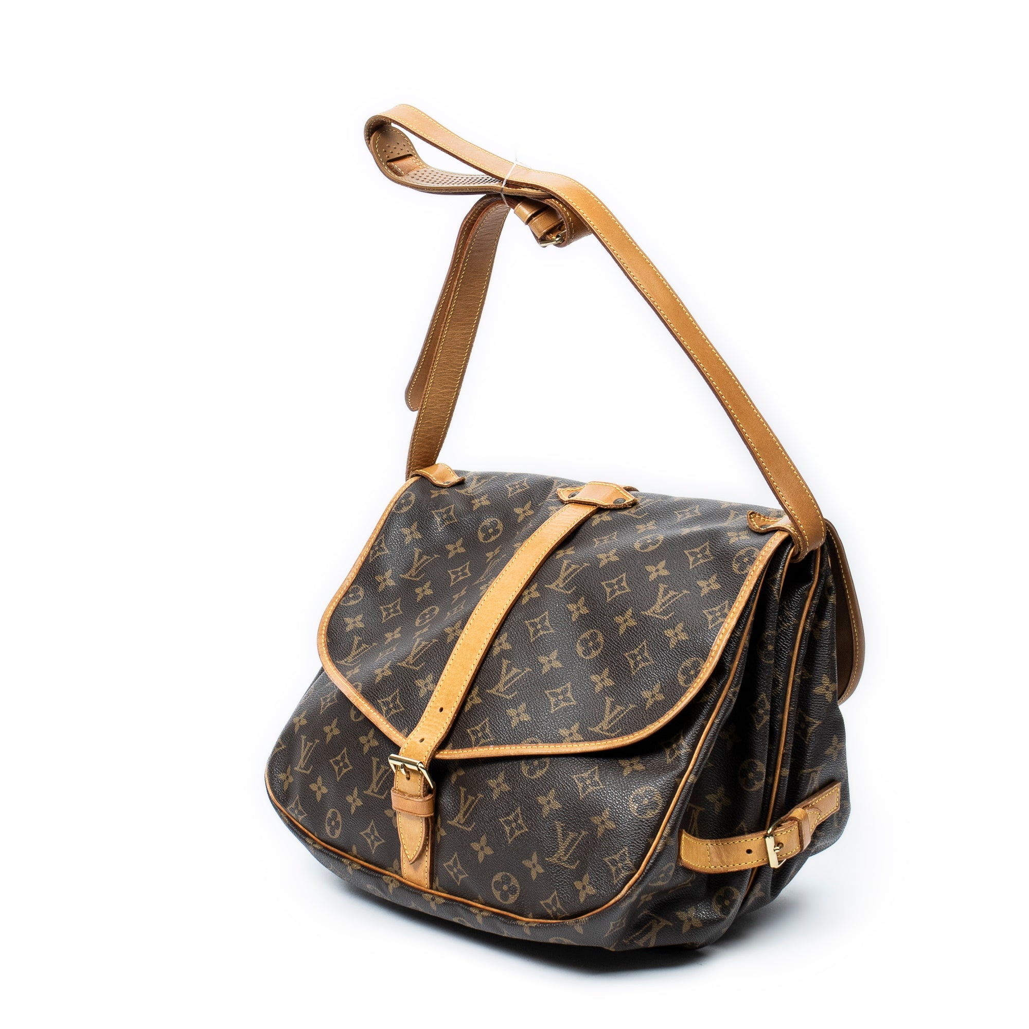 Shoulder Bag Saumur GM Brown Monogram Canvas