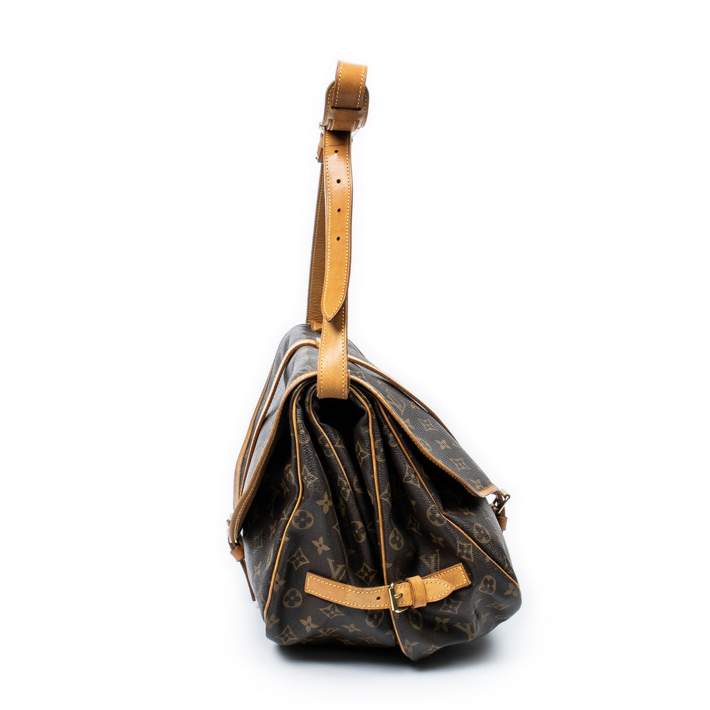 Shoulder Bag Saumur GM Brown Monogram Canvas