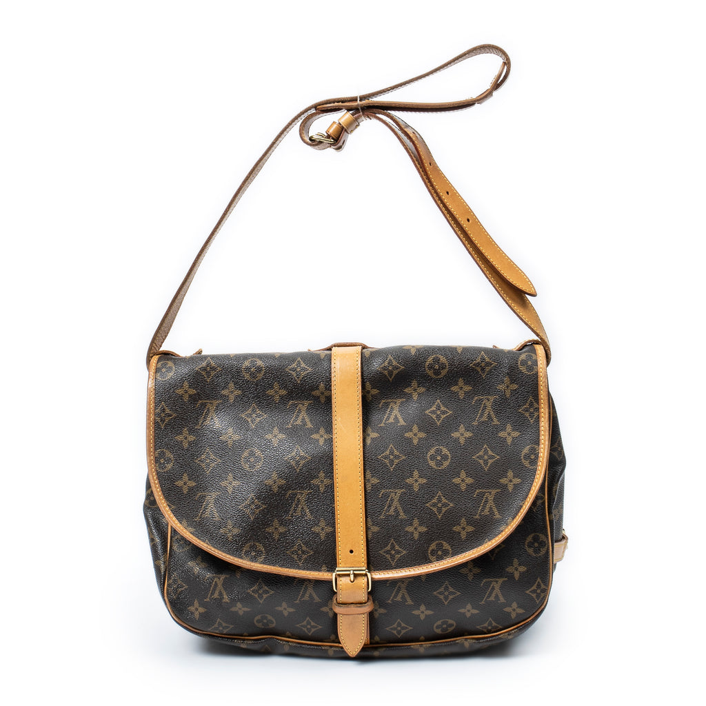 Shoulder Bag Saumur GM Brown Monogram Canvas