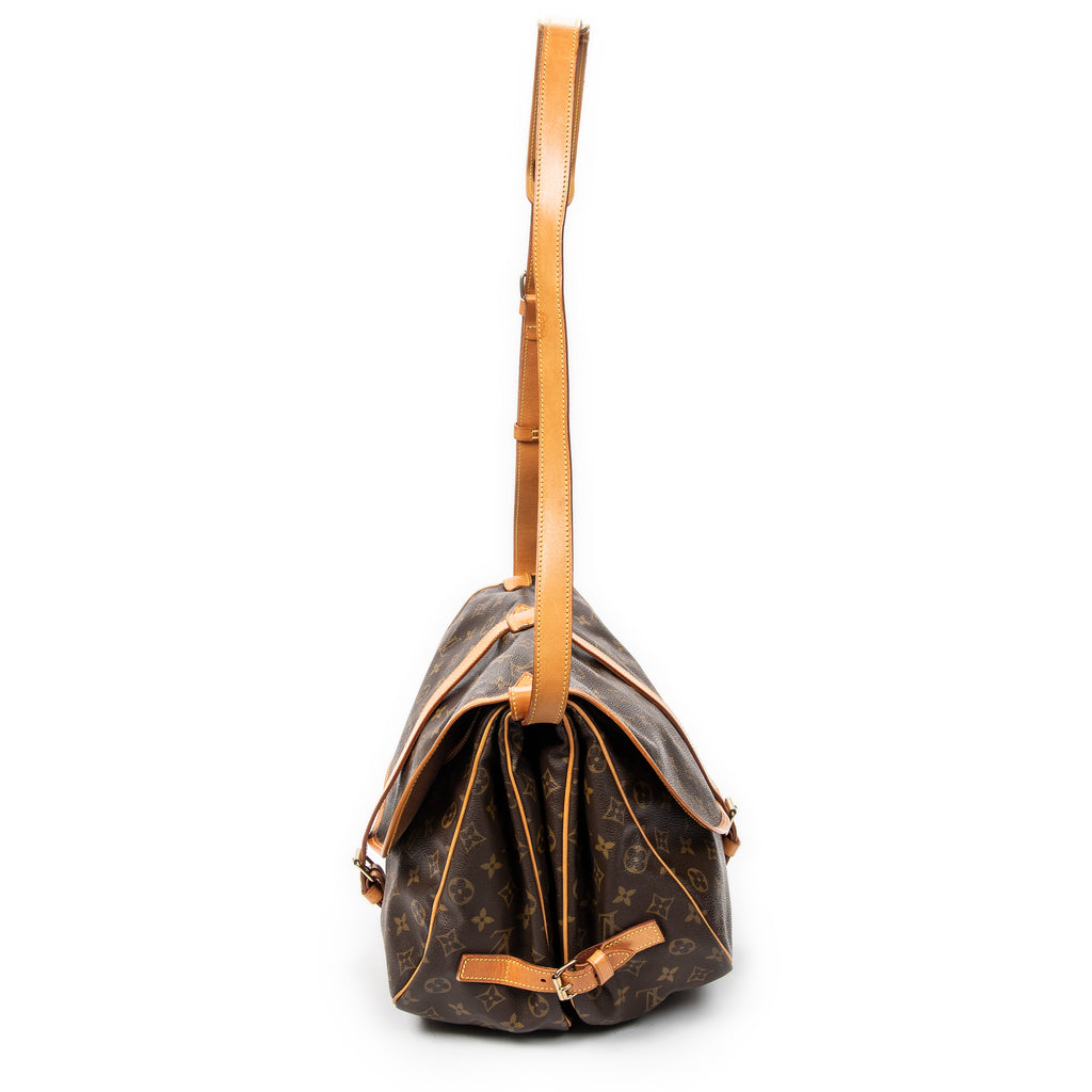 Shoulder Bag Saumur GM Brown Monogram Canvas