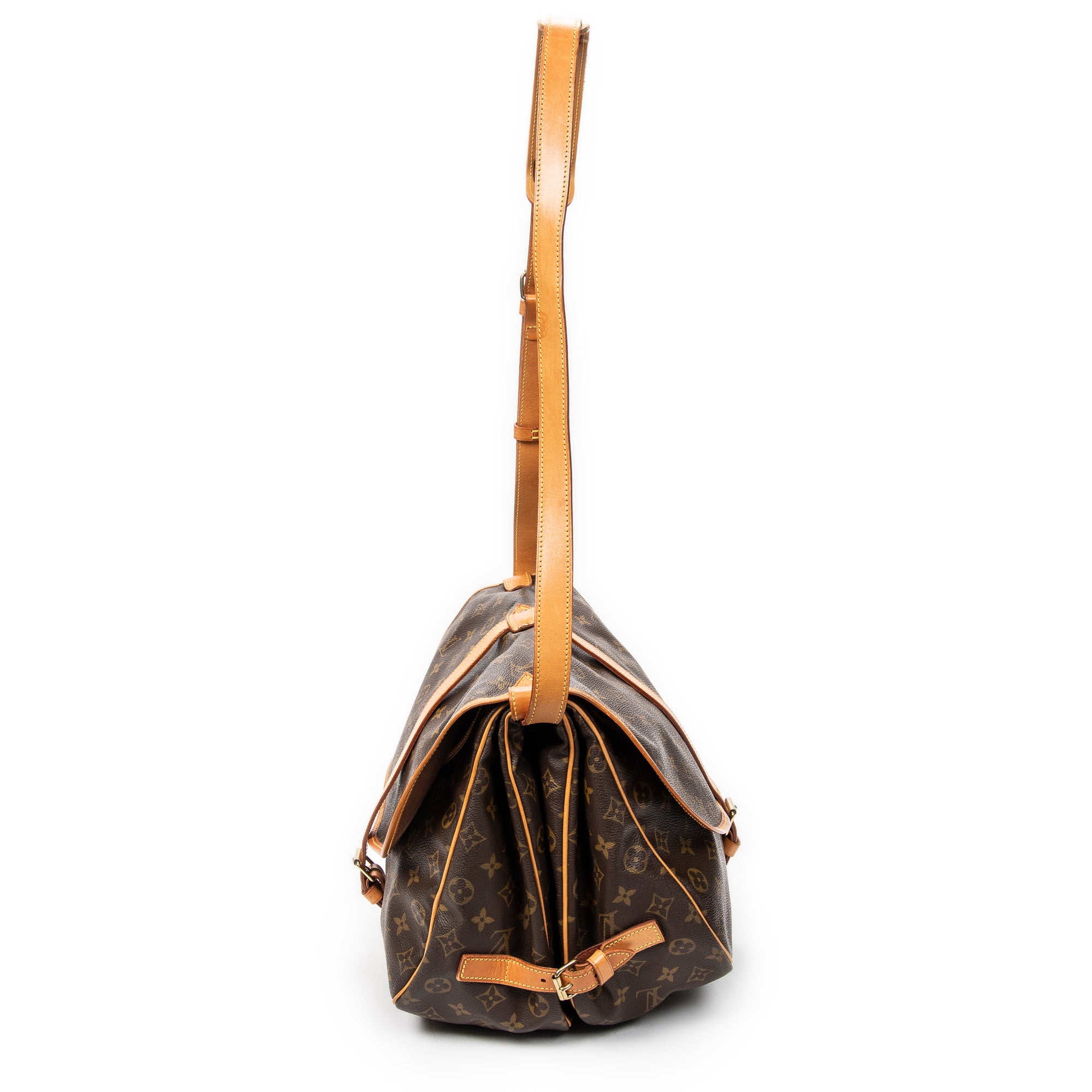 Shoulder Bag Saumur GM Brown Monogram Canvas