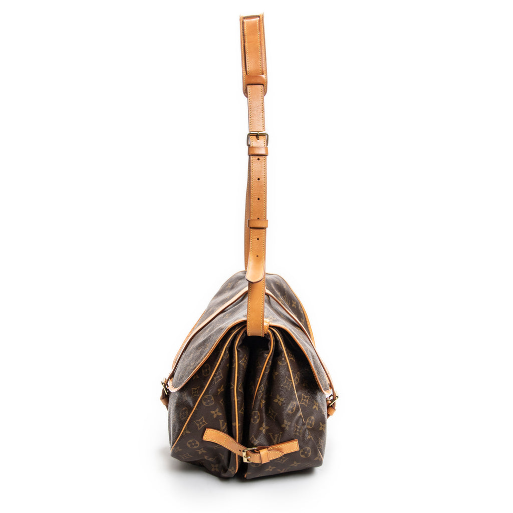 Shoulder Bag Saumur GM Brown Monogram Canvas