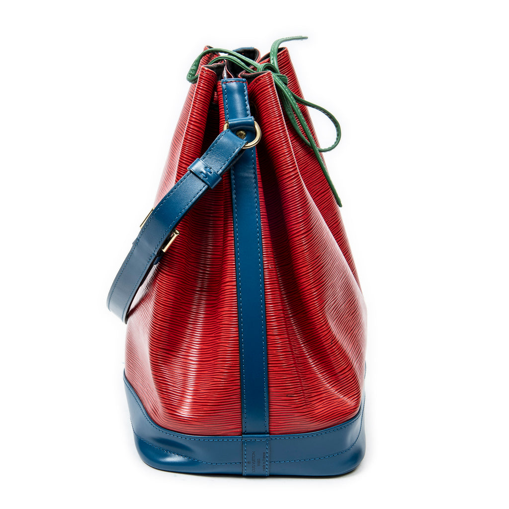 Shoulder Bag Noe Tricolor GM Red Epi