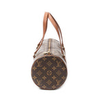 Handbag Papillon 30 Brown Monogram Canvas