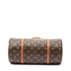 Handbag Papillon 30 Brown Monogram Canvas