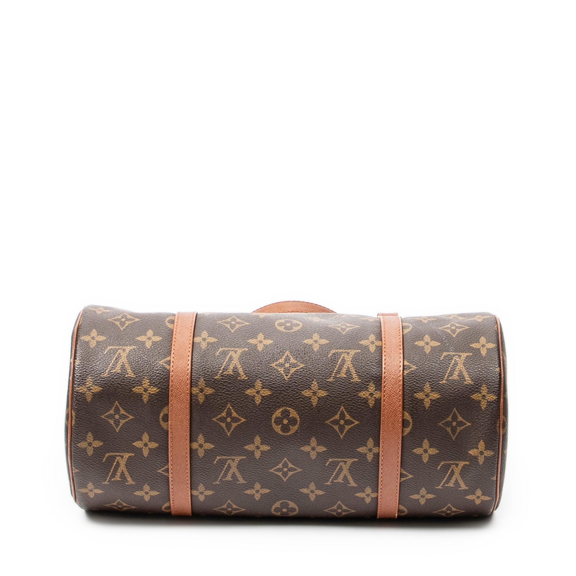 Handbag Papillon 30 Brown Monogram Canvas
