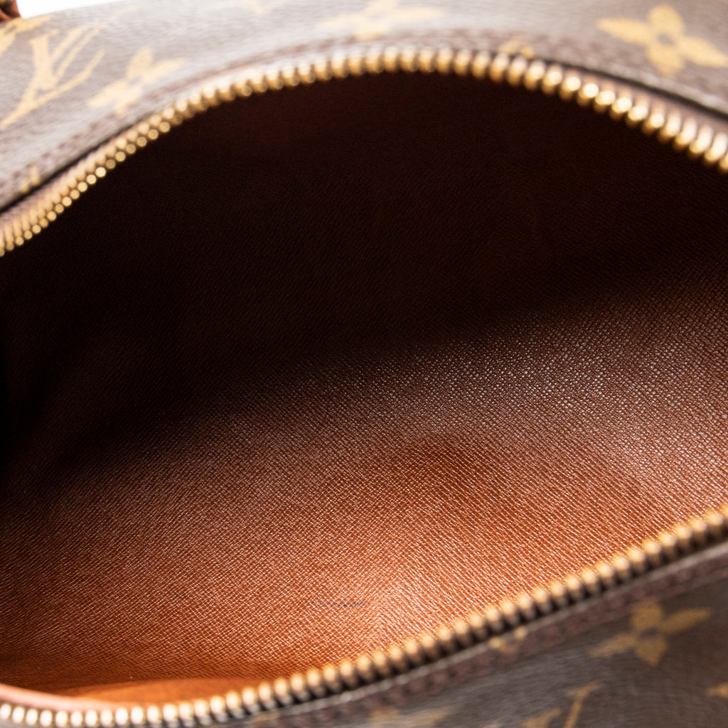 Handbag Papillon 30 Brown Monogram Canvas