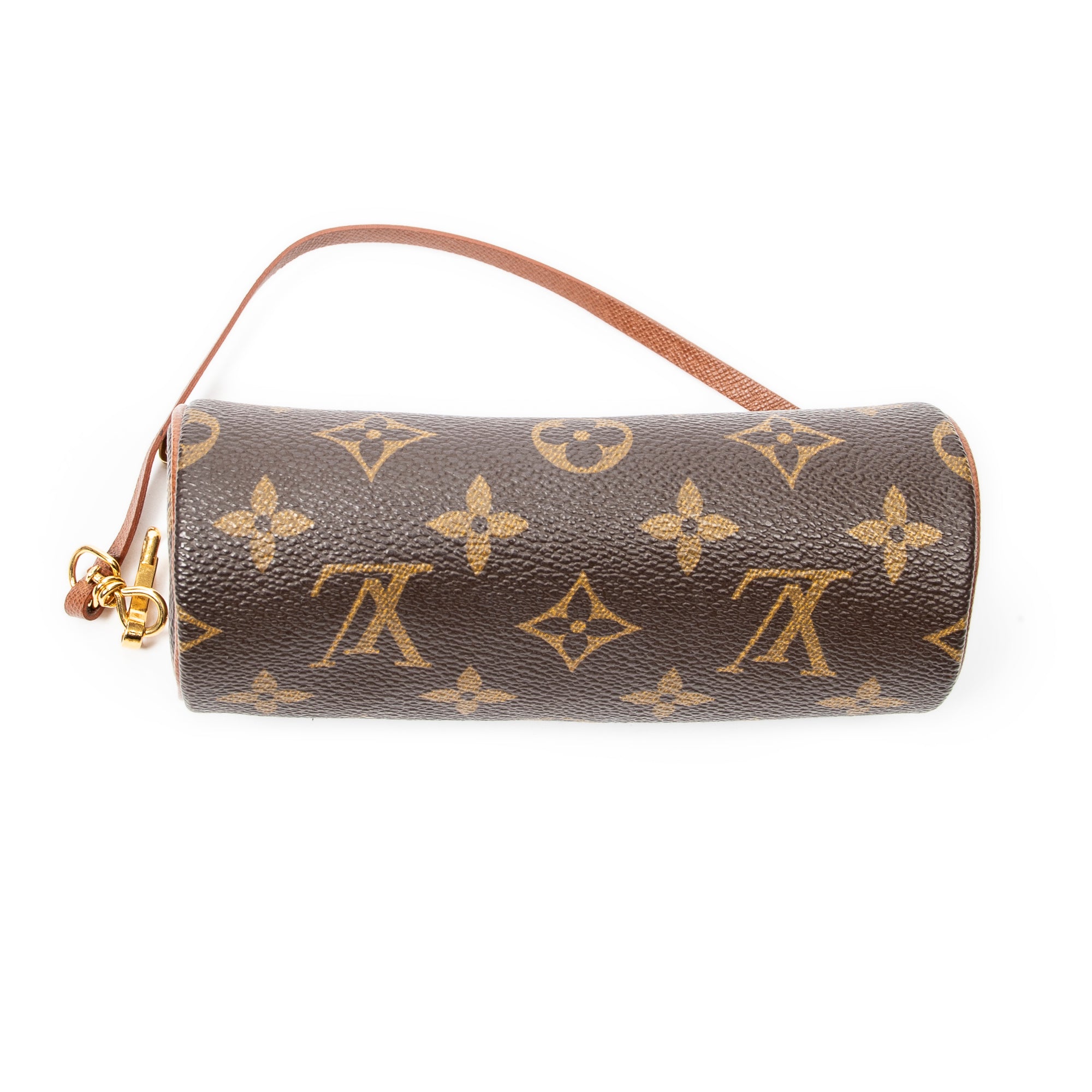 Handbag Papillon 30 Brown Monogram Canvas