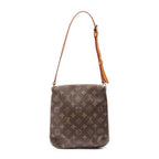 Shoulder Bag Musette Salsa Brown Monogram Canvas