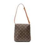 Shoulder Bag Musette Salsa Brown Monogram Canvas