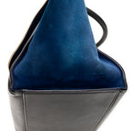 Handbag Medium Tricolor Trapeze Beige Calfskin Leather