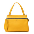 Handbag Small Edge Bag Yellow Pebbled Leather