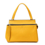 Handbag Small Edge Bag Yellow Pebbled Leather